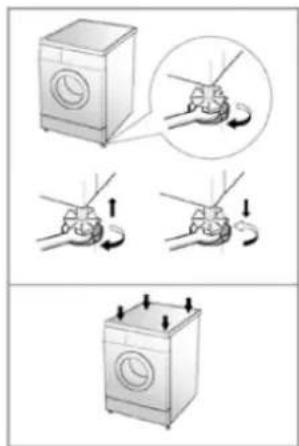 Exquisit WA57014-020A - Align the appliance - 1