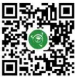 QR code with a green circular logo in the center, likely linking to a digital resource or website.