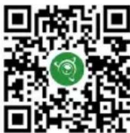 QR code with a green circular logo in the center, likely linking to a digital resource or website.