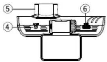 Technical diagram of a mechanical device with numbered components, likely a valve or pump assembly.