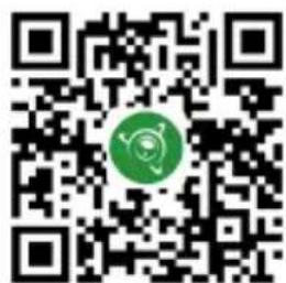 QR code with a green circular logo in the center, likely linking to a digital resource or website.