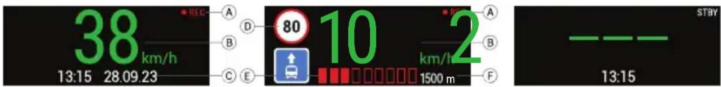 38 km/h 13:15 28.09.23 A B C E 80 10 km/h km/h 2 km/h 1500 m F STBY 13:15
