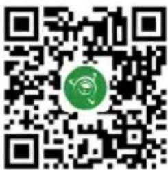 QR code with a green circular logo in the center, likely linking to a digital resource or website.