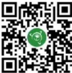 QR code with a green circular logo in the center, likely linking to a digital service or website.