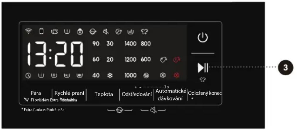 HISENSE WF3S8045BW3 - KROK 5: SPUŠTĚNÍ PRACÍHO PROGRAMU - 1