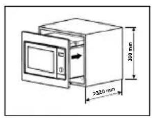 380 mm >320 mm