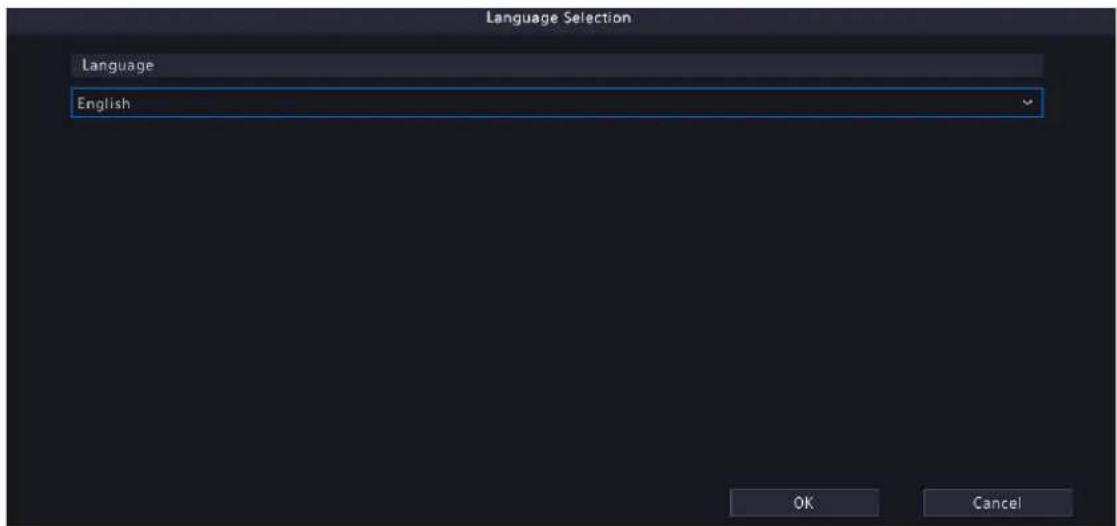 Language Selection Language English OK Cancel