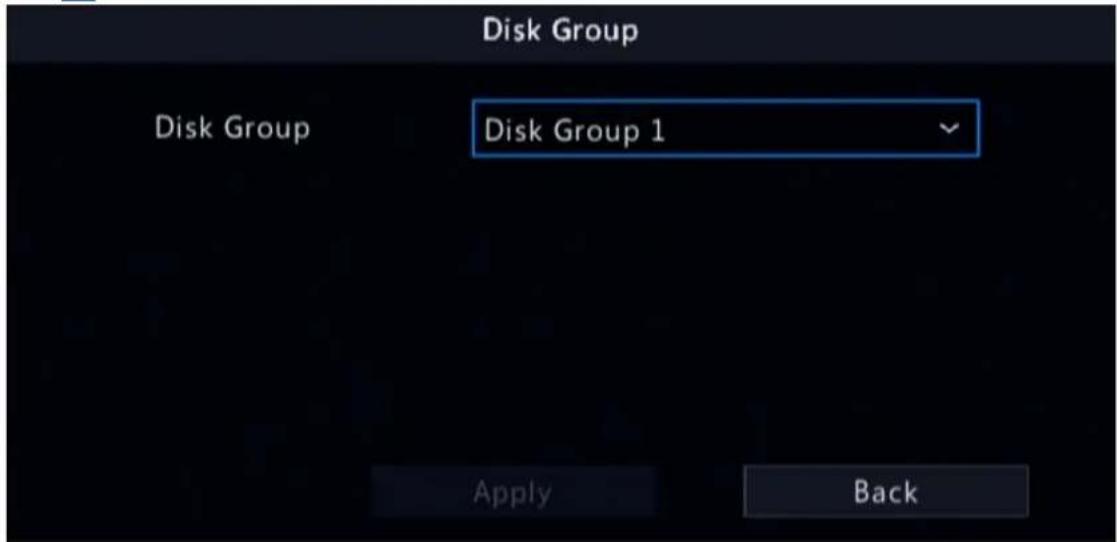 Disk Group Disk Group Disk Group 1 Apply Back
