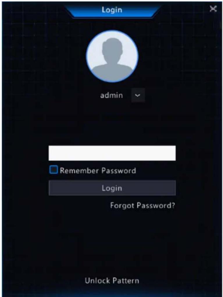 Login admin Remember Password Login Forgot Password? Unlock Pattern