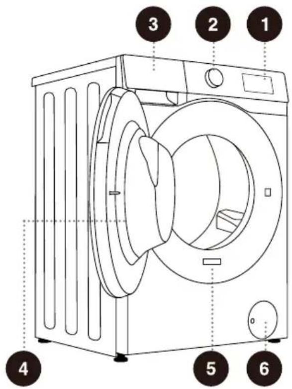 HISENSE WF5S7041BW - PŘEDNÍ ČÁST - 1