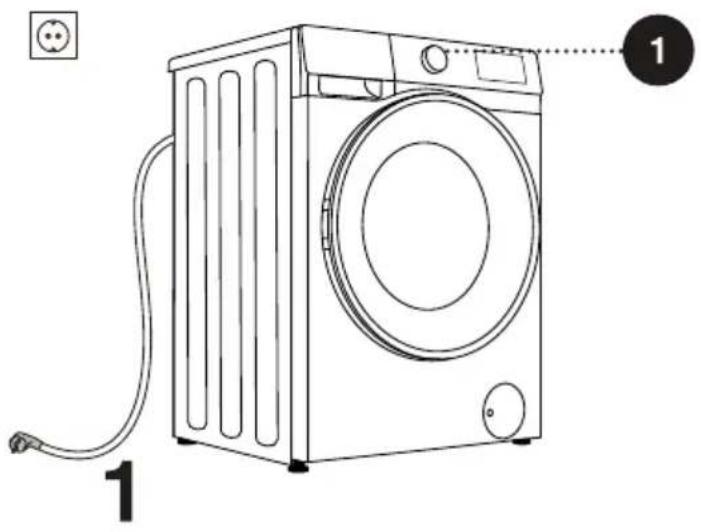 HISENSE WF5S7041BW - RUČNÍ OTEVŘENÍ DVÍŘEK PŘI VÝPADKU NAPÁJENÍ – POZASTAVENÍ PROGRAMU - 1