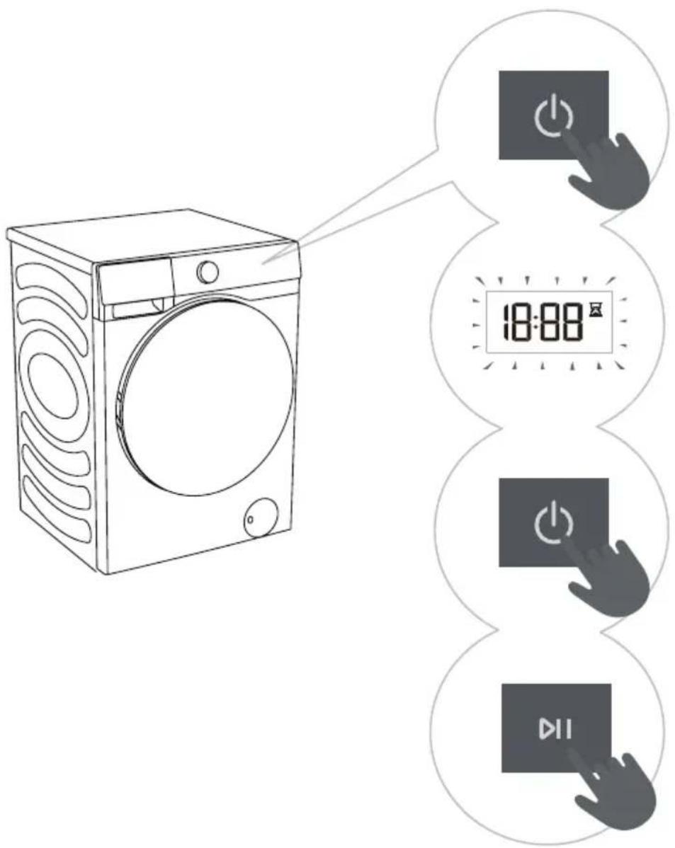 HISENSE WD3S8045BW3 - KROK 6: ZMĚNA PRACÍHO PROGRAMU NEBO RUČNÍ ZRUŠENÍ - 1