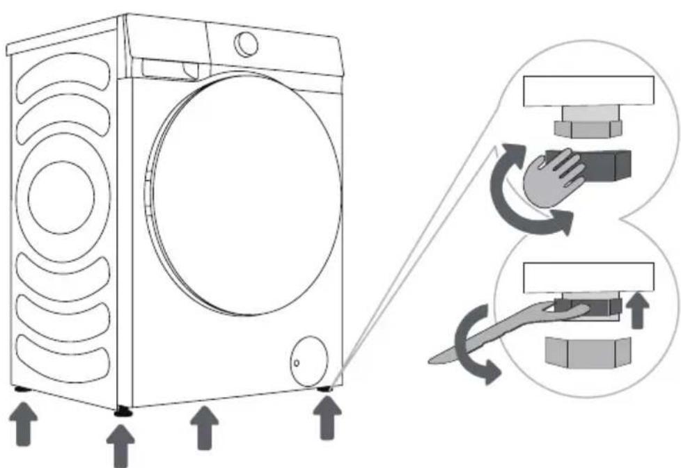 HISENSE WD3S8045BW3 - NASTAVENÍ NOŽIČEK - 1