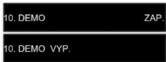 10. DEMO ZAP. 10. DEMO VYP.