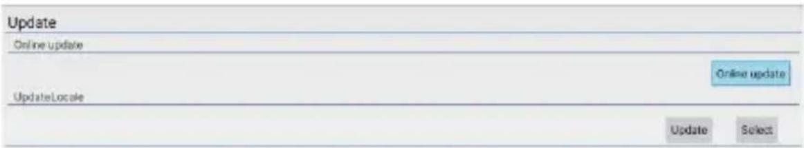 Update Online update UpdateLocale Online update Update Update Select