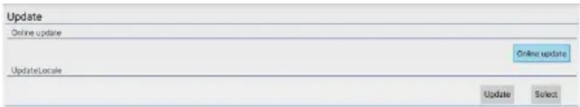 Update Online update UpdateLocale Online update Update Update Select