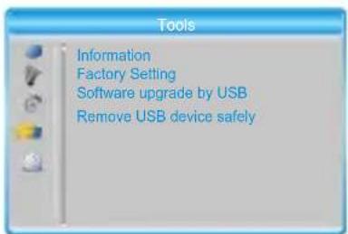 Evolveo Gamma T2 - Hlavní menu Tools (nástroje) - 1