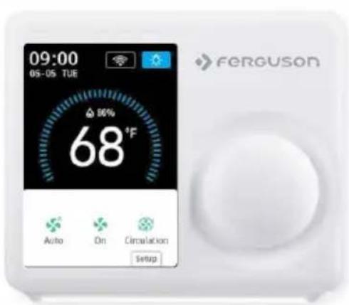 09:00 05-05 TUE 68°F Auto On Circulation Setup ferguson