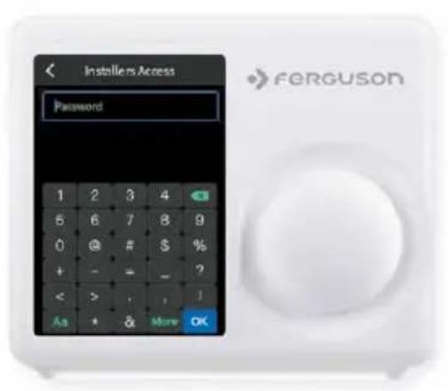 Installers Access Password 1 2 3 4 5 6 7 8 9 0 @ # $ % + - = - ? < > , , ? As + & More OK FERGUSON