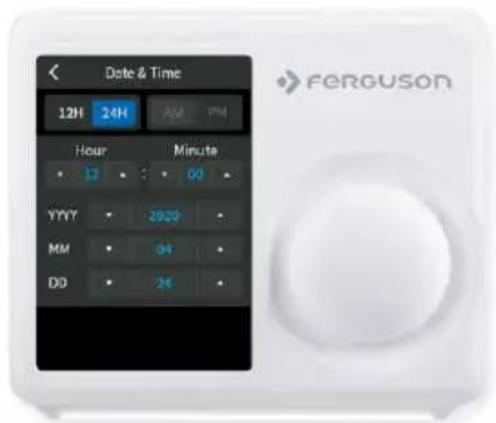 Date & Time 12H 24H AM PM Hour Minute 13 00 YYYY 2020 MM 04 DD 24 ferguson