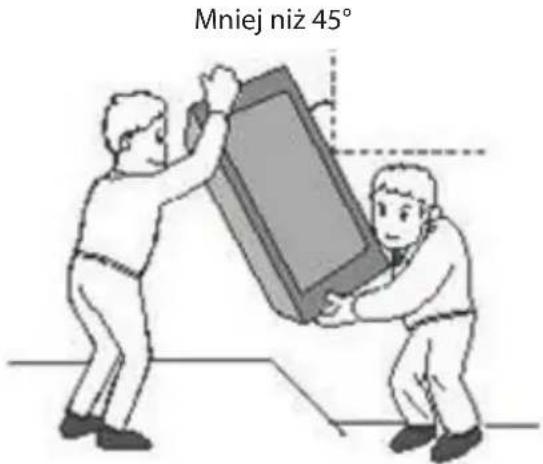 Mniej niż 45°