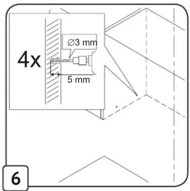 4x Ø3 mm 5 mm 6