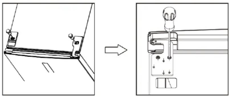 Kluge KND247W - Reversing the door - 5