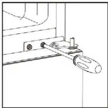 Kluge KND247W - Reversing the door - 6