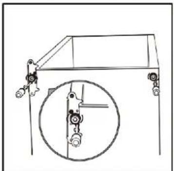 Kluge KND247W - Reversing the door - 9