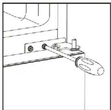 Kluge KND247W - Zmena smeru otvárania dverí - 2