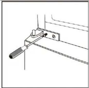 Kluge KND247W - Zmiana kierunku otwierania drzwi - 9