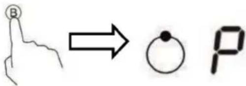 B → ○ P