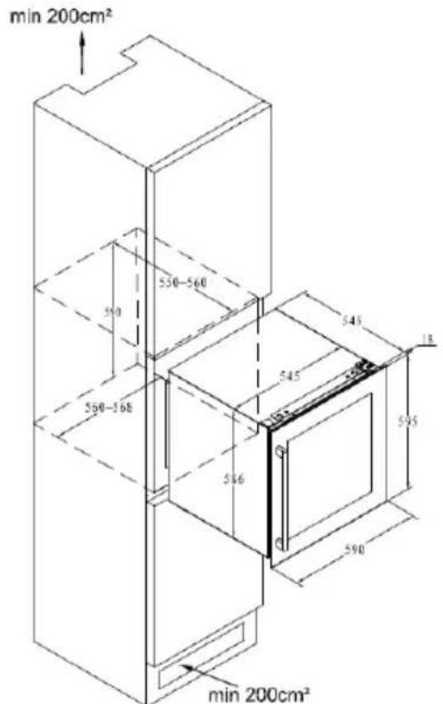 min 200cm² 550-560 550-568 545 545 590 595 590 min 200cm²