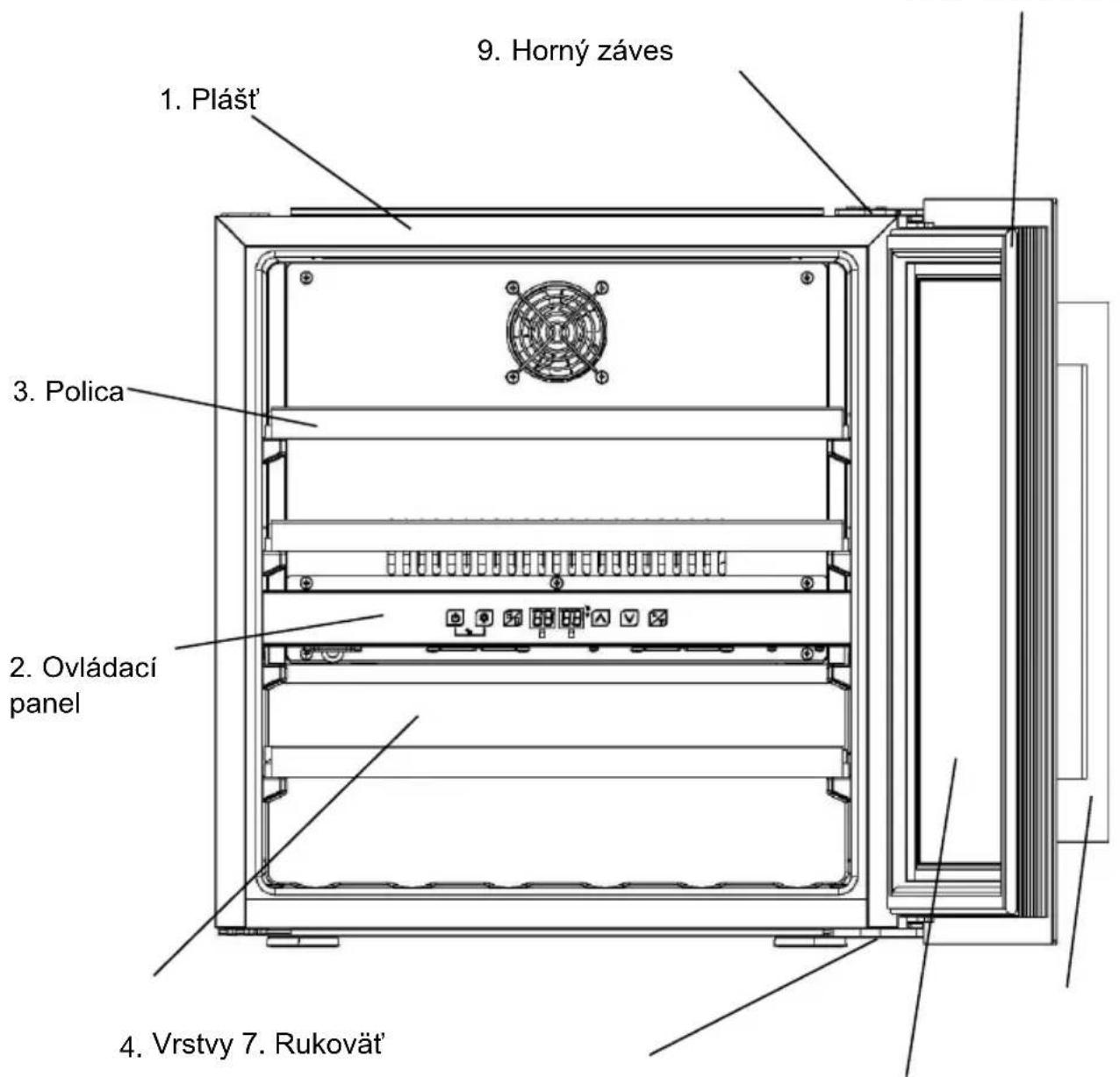 Kluge KCW3602B - POPIS SPOTREBIČA - 1