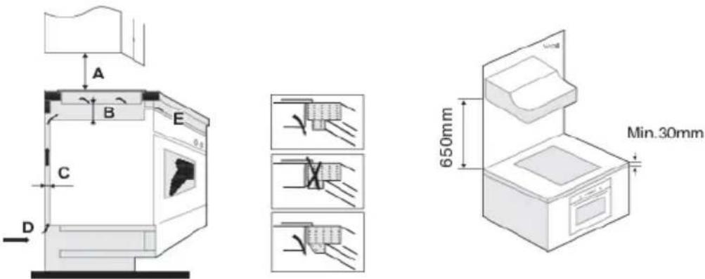GORENJE GI6442BSCE - Požadavky na instalaci - 4