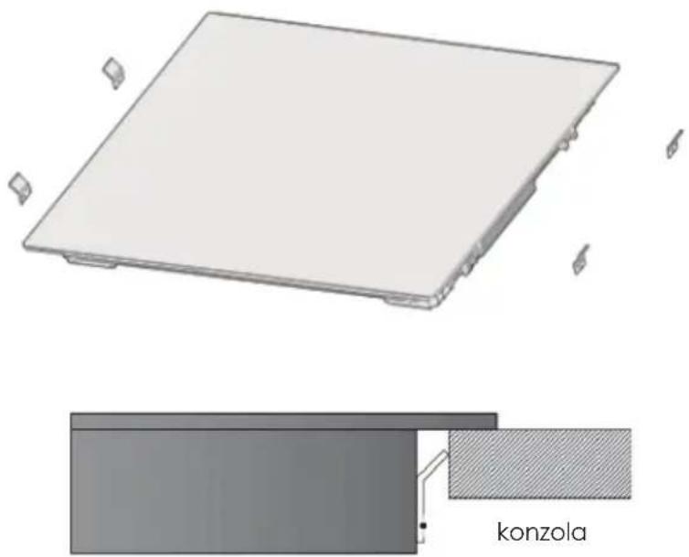 GORENJE GI6442BSCE - Nastavení pozice držáků - 1