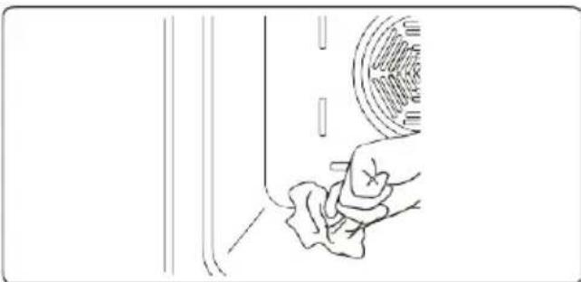 Kluge KTE1010B - Cleaning the Inside of the Oven - 1