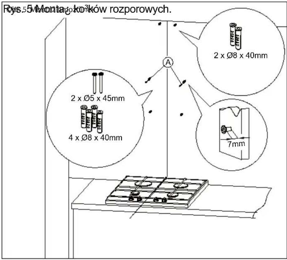 Rys9: 9 Monta, yos³ony kominowej. 2 x Ø3,5x9,5 SW B 2 x Ø3,9x9,5 A B A Během posouvání krytu dbejte zvýšené pozornosti.