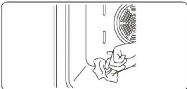 Kluge KTE1021B - Cleaning the Inside of the Oven - 1