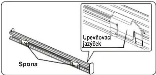 Spona Upevňovací jazýček