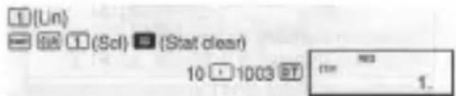 (Lin) (Scl) (Stat clear) 10 1003 1.