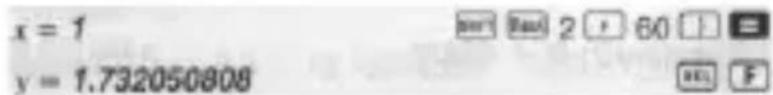 SENCOR SEC 102 - Prevod súradníc (Pol (x, y) Rec (e, Θ)) - 1