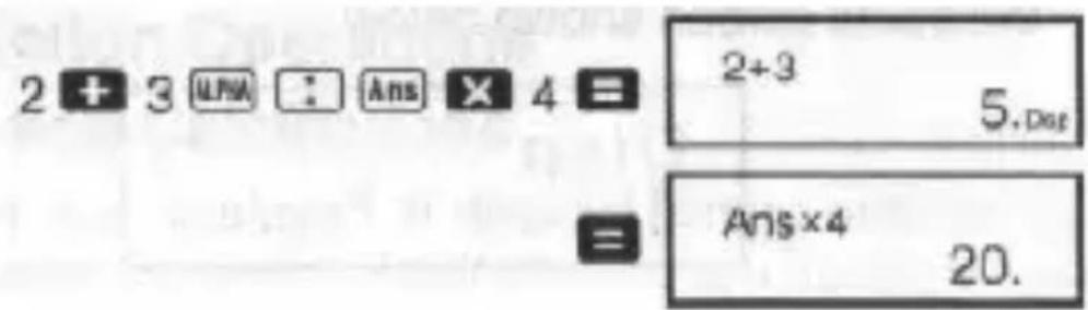 2 + 3 UWA : Ans X 4 = 2+3 5.Dst = Ans×4 20.