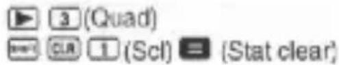 3 (Quad) CLR 1 (Scl) = (Stat clear)