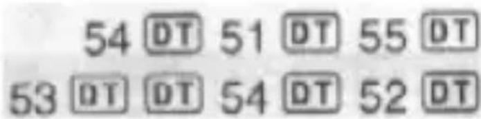 54 DT 51 DT 55 DT 53 DT DT 54 DT 52 DT