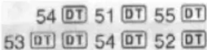 54 DT 51 DT 55 DT 53 DT DT 54 DT 52 DT