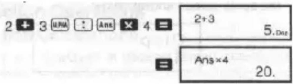 2 + 3 UFA : Ans X 4 = 2+3 5.Dst = Ans×4 20.