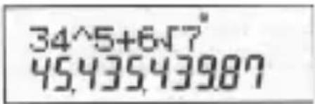 34^5+6√7 45.435.43987