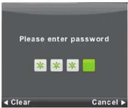 Please enter password Clear Cancel