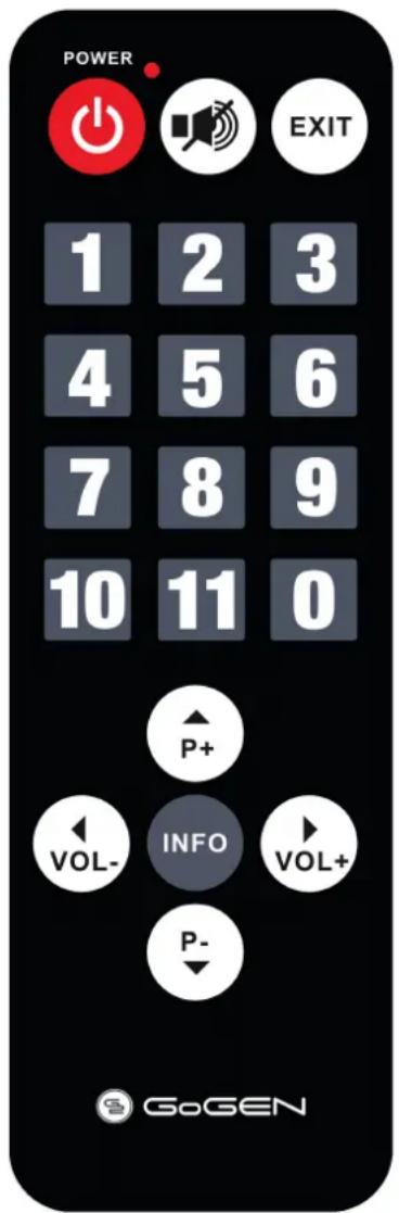 GoGen DVB 143 T2 SENIOR - P I L O T - 1